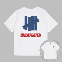 New Undefeated Mens T-shirts Designer T-shirts Loose Breathable Oversize Men Women Soft Short Sleeve Size S-2XL 100% Cotton Casual T Shirt 614