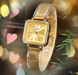 unique personality square round two pins small dial womens watches auto date stainless steel clock bracelet quartz movement lady gifts wristwatch