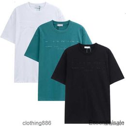 T-shirts Lanvins 2023 Spring Summer Mens Women Fashion Letter Printed Short Sleeve t Shirts Crewneck Tees Usa Uk High Street Sweatshirt 4vf053LJ