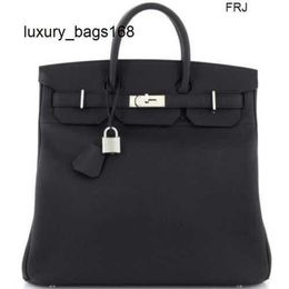 Hac40 Handbags Tote Bag Large Capacity Customised Limited Edition Hac Noir Togo with Palladium Hardware 40 Black Have Logo 3RBL