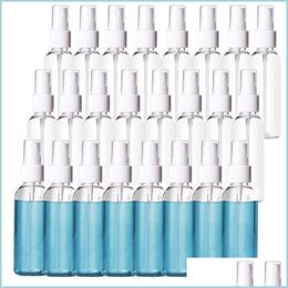 Car Cleaning Tools 24 Pack 2Oz Plastic Clear Spray Bottles Refillable 60Ml Fine Mist Sprayer For Essential Oils Travel Drop Delivery A Dhmin