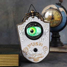 Party Decoration Luminous One Eyed Doorbell Haunted Decorations Creepy Eyes Doorbell Horror Props Scary Doorbell with Sound Lights for Halloween x0905 x0905