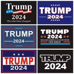 2024 Trump bilklistermärken 2024 US Presidential Campaign Trump Sticker 14.8x21cm PVC Taggar Trump 2024 Bumperklistermärke bildekor CPA3285 95