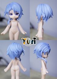 Dolls Game Genshin Impact Kamisato Ayato Handmade OB11 OB22 Coloured Hair Model Head Cosplay Cute C 230904