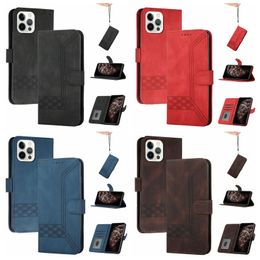 PU Leather Wallet Cases For Samsung S23 FE M54 M34 M53 M33 A54 A34 Moto G 5G 2023 G53 A73 E13 G Stylus 5G Edge 40 Power 2023 Cube ID Card Slot Holder Business Flip Cover Pouch