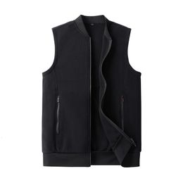 Men's Vests wholesale winter custom jacket polar fleece vest men 100% polyester fishing hunting windproof vest men black fleece vest 230904