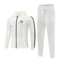 Sport Club Internacional Men's Tracksuits outdoor sports warm long sleeve clothing full zipper With cap long sleeve leisure sports suit