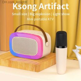 Portable Speakers 2023 New Mini Wireless Microphone Bluetooth Speaker Outdoor Portable Karaoke Microphone Audio Integrated Microphone Subwoofer Q230905