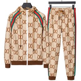 high quality Mens Tracksuit Two Pieces Sets Jackets Long Sleeves And Pants With Letters Fashion Style Spring Autumn Outwear Sports Set Jacket Suits