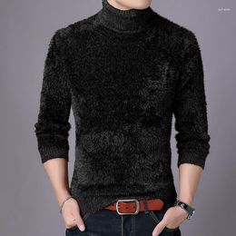 Men's Sweaters M-3XL Winter Thick Warm Cashmere Sweater Male Slim Fit Turtleneck Fashion Streetwear Men Classic Wool Knitwear Clothing