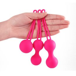 Eggs Bullets Safe Silicone Vaginal Balls Tighten Kegel Ball Vibrator Muscle Trainer Intimate Toys for Adults Bolas Chinas Sex 230904