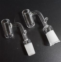 16mm 20mm Quartz Enail Banger With Hook Female Male 10mm 14mm 18mm Quartz E Nail Banger Nails For Coil Heater Glass Bongs LL LL