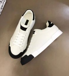 Luxury 23S/S Calfskin Nappa Man Sneakers Shoes White Black Leather Trainers Famous Brands Comfort Couple Skateboard Men's Casual Walking Original Box EU38-44