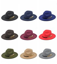 Wide Brim Hats Bucket Hats High Quality Vintage Classic Felt Jazz Fedora Hat Big Brimmed Hat Cloche Cowboy Panama for Women Men Bowler Hat Fedoras 230905