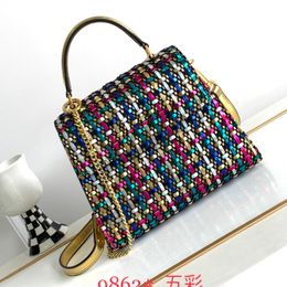 Woven Tote Bag Designer Bags Colour Braided Classic Shoulder Handbag Shoulder Bag Women Cross Body Luxury Bag Top Quality Crochet Beach Bag Crochet Fashion Bag Totes