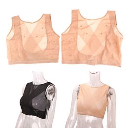 Womens Shapers Back Correction Belt Breasts Push Up Gather Retract The Breast Device Body Shaper Vest Top Bra Underwear 230905