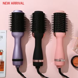 Hair Dryers 3 IN 1 Air Brush OneStep Dryer Negative Ion Curler Styler Lazy Straightener Professional 230904