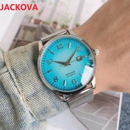 Business trend highend couple designer watches Men Women Chronograph cocktail color series full stainless steel mesh European Top 272E