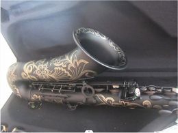 Tenor Saxophone STS-R54 Model High-quality B flat Matt Black Musical instrument professional playing Tenor Sax With Case