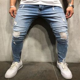 Mens Skinny Jeans Slim Fit Ripped Jeans Big and Tall Stretch Blue for Men Distressed Elastic Waist M-4XL255s