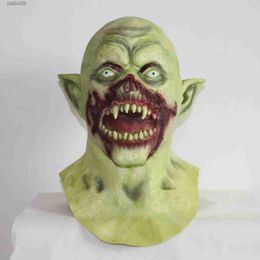 Party Masks Scary Vampire Monster Mask Creepy Zombie Mask Horror Latex Full Head Mask Halloween Cosplay Props for Adults T230905