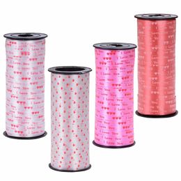 Other Event Party Supplies Curling Ribbon Roll Crimps Gold Balloon Ribbons Festival Happy Crafts Gift Wrapping Ballon Tope Birthday Decorations Kids 230905