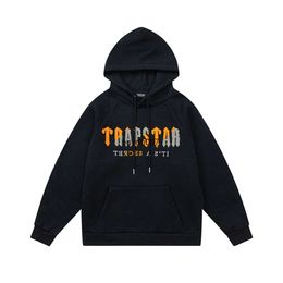 Men's Hoodies Sweatshirts Fa Men and Women Hoodie Sweatshirt Autumnwinter New Trapstar Yellow Black Towel Embroidered Plush Sweater