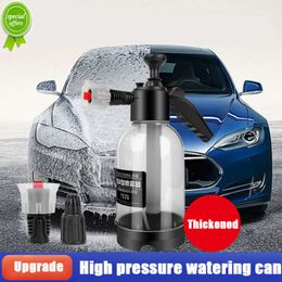 Nuovo flacone spray per lavaggio auto ad alta pressione con schiuma di schiuma per rondella con pompa a mano da 2 litri per la pulizia della casa dell'auto
