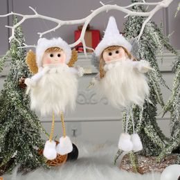 Christmas Decorations 1pcs Year 2024 Latest Angel Dolls Xmas Tree Ornament Noel Deco Decoration for Home Navidad Kid Gift 230905