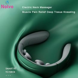 Massaging Neck Pillowws Electric Massager Muscle Pain Relief Deep Tissue Kneading Rechargeable Cervical Vertebra Relax Massage 230904