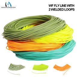 Braid Line Maximumcatch 12345678wt Weight Forward Fly 100FT Floating Fishing With Welded Loop Multi Colour 230904