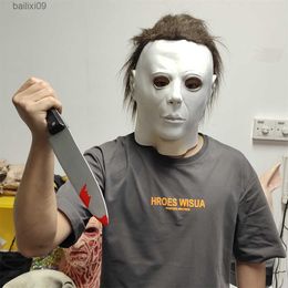 Party Masks Halloween Horror Killer Monster Cosplay1978 Michael Myers costume head set latex full head mask T230905