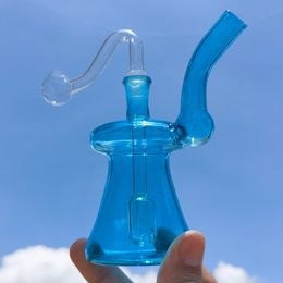 5.1 inch Glass Bong Bottle Hookah Smoking Water Pipe Bubbler Shisha Pipe + Bowl