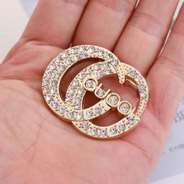 Luxury Brooches Designer Brooch G Letter 18K Gold Plated Pins for Wedding Party Women Jewellery Accessories