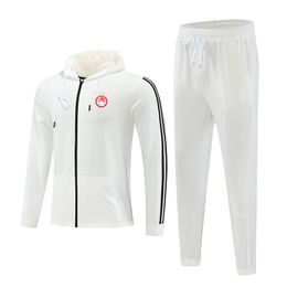Olympiacos F.C. Men's Tracksuits outdoor sports warm long sleeve clothing full zipper With cap long sleeve leisure sports suit