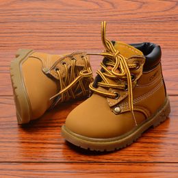 Boots Autumn Winter Baby Boots Toddler Fashion Boots Kids Shoes Boys Girls Snow Boots Girls Boys Plush Fashion Boots Shoes Size 21-30 230904