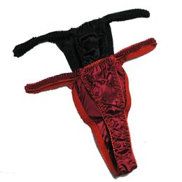 Thong Lot 2 Pairs 100% Soft Silk Brief Women's G-Strings Panties Sexy Underwear US S M L XL XXL260R