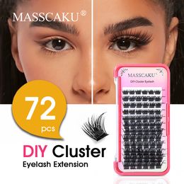 False Eyelashes MASSCAKU Heat Bonded Cluster Lashes Beauty Cilia Soft Ribbon Strip Extensions Custom Packaging Eyelash 230904