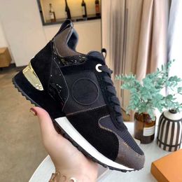 Casual shoes women Designer SHoes Travel leather lace-up sneaker fashion lady Flat Running Trainers Letters woman shoe platform men gym sneakers size 35-45 With box