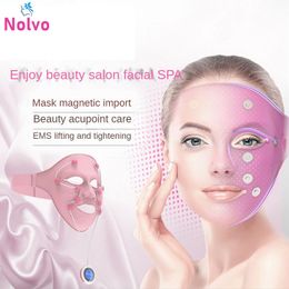 Face Care Devices Multi Function 3 In 1 Silicone Mask Face Massager Anti Wrinkle Face Lifting Slimming Beauty Machine Face Massager 230904