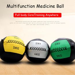 Fitness Balls Medicine Wall Ball For Core Training Throwing Boucing Slam Cross Trainer Home Outdoor Use Dia 35cm Load 2 15kg Empty 230904