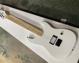 6 Strings Glossy White Electric Guitar with Fixed Bridge Offer Logo/Color Customize