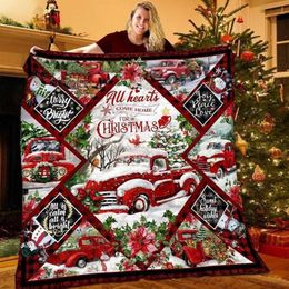 Blankets Christmas Flannel Throw Blanket Merry Christmas Soft Gift Blanket Home Decoration Sofa Blanket Bedding Living Room Lightweight 230904