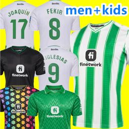 2023/24 Real Betis Soccer Jerseys 2024 ISCO S.ALTIMIRA JOAQUIN FEKIR B.IGLESIAS Shirt Mens A.GUARDADO AITOR R. ALEX MORENO Goalkeeper GK Football uniform Kids kit