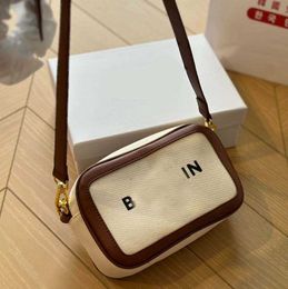Bam Camera Bag Square Canvas Casual Handbag Branded Design Crossbody Shoulder Bag Wallet Messengers Purses 230905