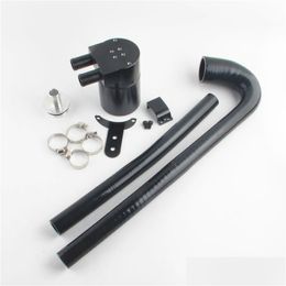 Black Aluminium Alloy Reservior Oil Catch Can Tank With Radiator Hose For 125I 220I 228I 320I 328I 420I 428I N20 N26 Drop Delivery Dhrhf