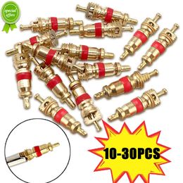 New 10-30PCS Bike Tire Valve Core Set Pure Copper Bicycle Tyre Air Valve Core Repair Tool for Most Automotive Replacement