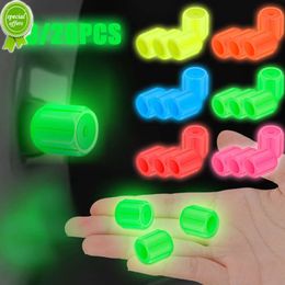 New 10/20PCS Luminous Valve Caps Fluorescent Red Night Glowing Car Motorcycle Bicycle Wheel Styling Tyre Hub Universal Cap Decor