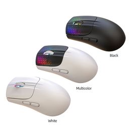 Mice Mouse Bluetooth nirkabel tipe c 2 4G nirkabel Bluetooth 5 0 koneksi mekanis tiga Mode 5 Gear 300MAH untuk komputer PC 230905