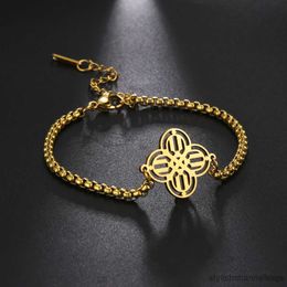 Charm Bracelets Irish Bracelet For Women Stainless Steel Chinese Pattern Bracelets on Hand Jewellery Gifts R230905